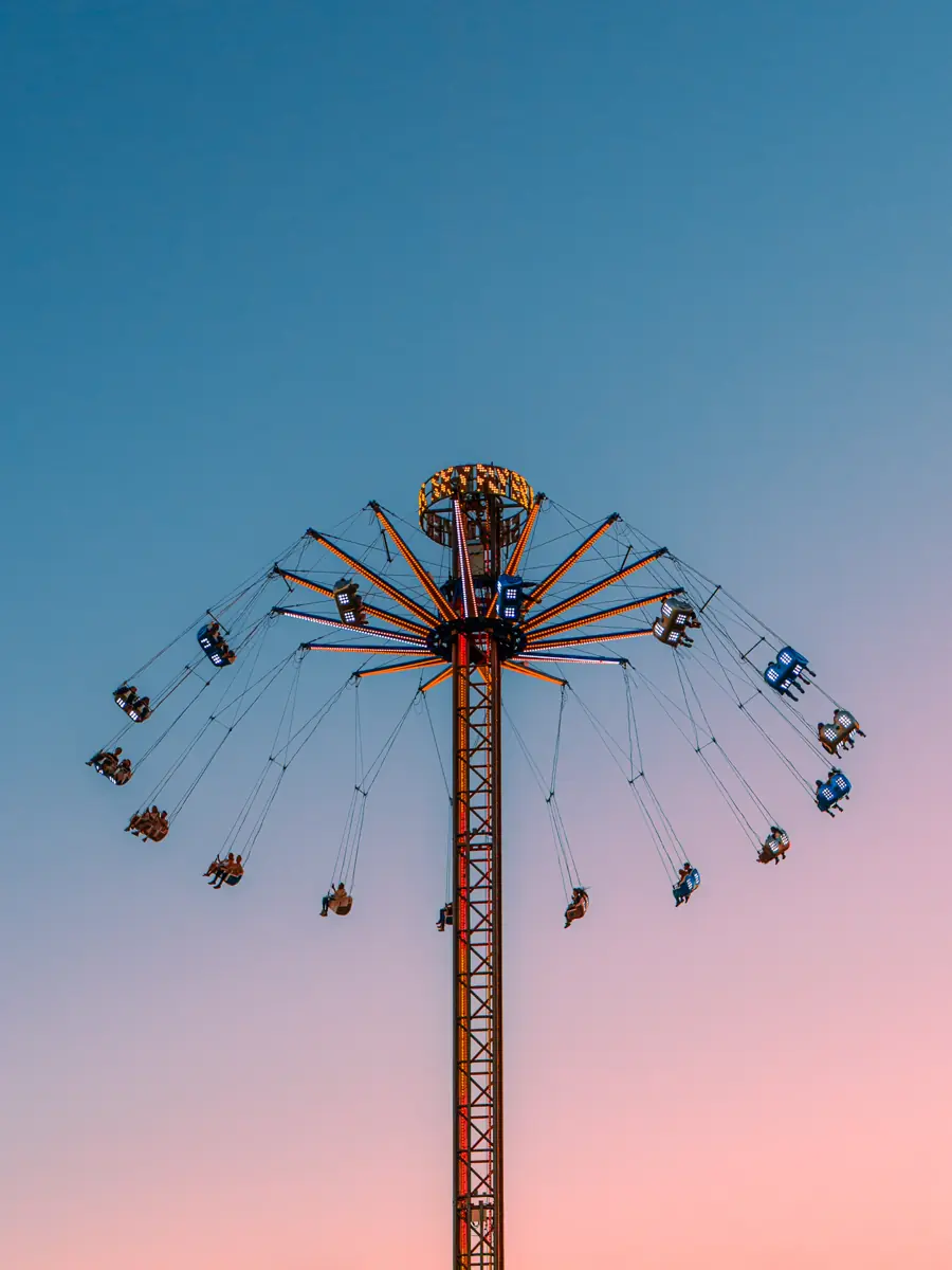 Sky Lasso: A swing ride 240 feet over the park
